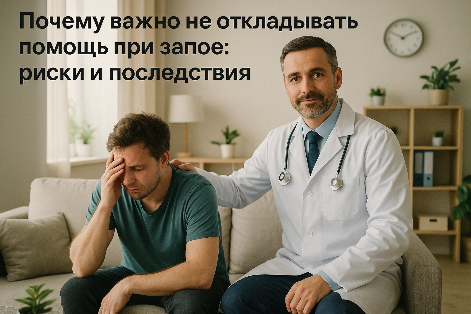 Почему важно не откладывать помощь при запое: риски и последствия